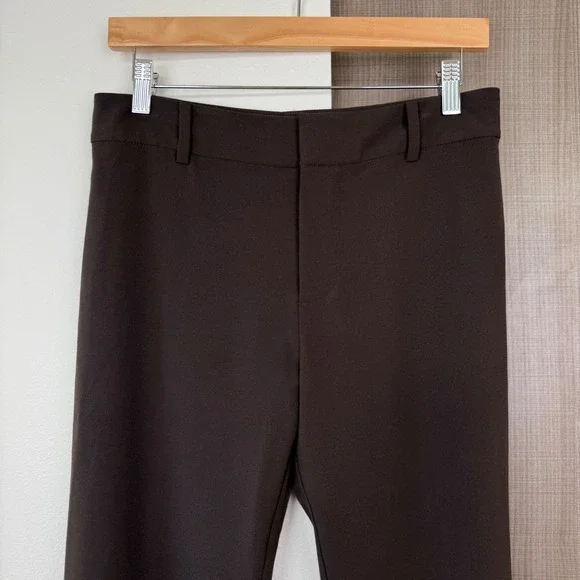 NWT Frame Espresso Brown Le Crop Mini Boot Trouser Pants Size 6 - Picture 3 of 14